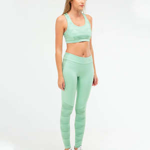 Conjunto de compresión de nueva llegada Popular para mujer, mallas transpirables sin costuras y parte superior para entrenamiento de gimnasia y conjunto de Yoga para correr - Product Image 2