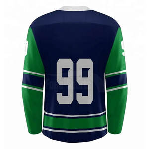 Maillot de hockey sur glace de qualité supérieure, nouveau style, design personnalisé, 100% polyester, séchage rapide et respirant, maillot d'équipe sportive Foge - Product Image 3