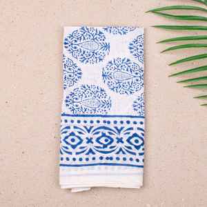Handmade Cotton Handblock <b>Bandana</b> Scarf Unisex Boho Wrap Lightweight Summer Eco Friendly Gift <b>For</b> <b>Men</b> Women - Product Image 3