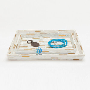 Nouvelle arrivée ensembles de salle de bain de luxe en nacre avec 8 articles pour la décoration de la maison et les accessoires de bain fabriqués au Vietnam usine - Product Image 6