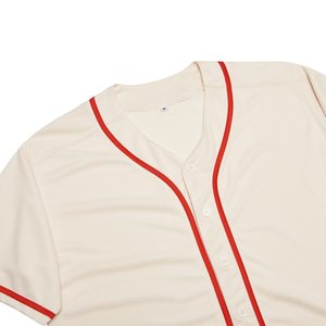 Nouvelle saison, design personnalisé, meilleure qualité, impression par transfert thermique, 100% polyester, unisexe, manches courtes, vente flash, maillot de baseball - Product Image 6