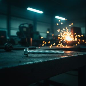 Vis autoforeuses à tête hexagonale premium (métriques/pouces) en acier au carbone galvanisé classe 8, haute résistance, résistantes à la corrosion, profondes - Product Image 1