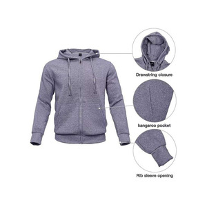 Conjuntos Deportivos de Invierno para Hombre, Sudadera con Capucha Gris, Pantalones, Traje Deportivo de Forro Polar Cálido, Chaqueta con Cremallera, Conjuntos Deportivos Cálidos, Sudadera Gruesa con Capucha - Product Image 3