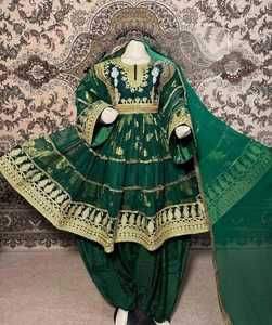 Nouvel arrivage de robes de fête de mariage afghani pakistanaise personnalisables faites à la main pour femmes robes vintage brodées de bohème - Product Image 4