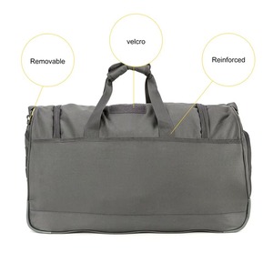 Bolsa con ruedas de Franternity de alta calidad, bolsa de rodillo con cierre de cremallera OEM púrpura y Oro viejo hecha a medida con MOQ bajo - Product Image 4