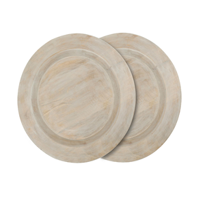 Assiette de présentation ronde en bois d'acacia, plateau de service de vaisselle pour restaurant de mariage à la maison - Product Image 6