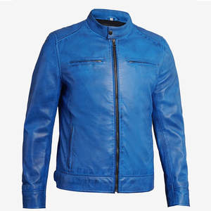 Chaqueta de Cuero para Hombre Impermeable en Existencia, Chaqueta de Cuero con Cuello Alto para Hombre, Chaqueta de Cuero de Talla Grande - Product Image 2