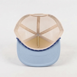 Gorra Trucker de Malla Injae Azul con Estampado de Letras, Venta al por Mayor, Logotipo Personalizado, Alta Calidad, OEM ODM, Bajo MOQ, 50 Paneles, Casual, para Exteriores, Snapback - Product Image 5