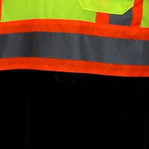 เสื้อยืดนิรภัยสะท้อนแสงแบบกำหนดเองได้ พร้อมโลโก้ สำหรับเจ้าหน้าที่รักษาความปลอดภัย เสื้อทำงานสะท้อนแสงสำหรับผู้ชาย - Product Image 3
