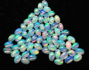 Ethiopian <b>Opal</b> Multi Fire Welo Cabochon Flat Back Natural Loose Gemstone Crystal Mix Sizes & Shape for Jewelry <b>Pendant</b> <b>Necklace</b> - Product Image 3