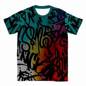 T-shirt à col rond surdimensionné pour hommes 100% coton 220 Gsm polyester/coton vierge uni et lourd, vente en gros - Product Image 4