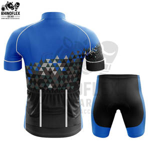 Maillots de cyclisme personnalisés avec logo, manches courtes pour hommes, respirants, de haute qualité, 100% polyester, ensembles d'uniformes de cyclisme, Pakistan - Product Image 2