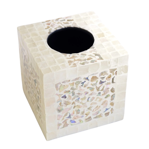 Venta al por mayor, vajilla superior, caja de pañuelos de nácar cuadrada decorativa, utensilios de cocina de madera de Vietnam - Product Image 3