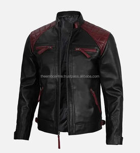 Chaqueta de cuero suave ajustable para hombre Ropa de moda Último estilo para invierno Chaqueta de cuero para hombre - Product Image 2