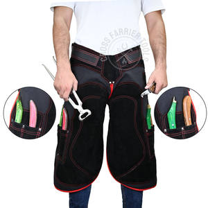 Delantal de Herrador al por Mayor, Chaps de Herrador Ecuestre Hechos de Cuero Puro, Duraderos, Suaves y Resistentes para Recortar Herraduras - Product Image 1