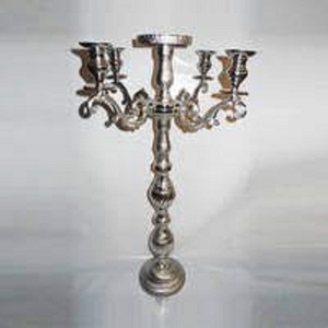 Artistic Design Brass Menorah Candle Holder Jewish Hanukkah <b>Lamp</b> Decorative Candle Stand Home Accent - Product Image 1