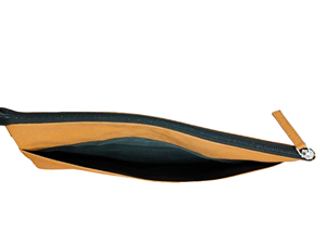 Customized Flat Orange Color Printed Recycled Polyester <b>Waterproof</b> Smart Casual <b>Pouch</b> with Zippier Closer Travel Cosmetic <b>Pouch</b> - Product Image 2