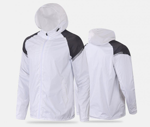 Coupe-vent de football double couche imperméable et coupe-vent Veste d'entraînement à fermeture éclair complète Veste coupe-vent de sport pour hommes - Product Image 6