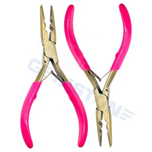 Pince à sertir professionnelle à 2 trous pour extensions de cheveux, outil de sertissage de perles de 4 mm et 5 mm - Acier inoxydable durable et réutilisable, usage commercial - Product Image 4