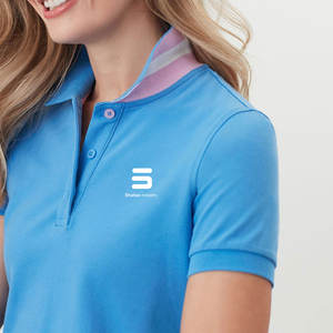 Polos à la mode pour femmes Offre Spéciale fabriqués en usine avec un design de sublimation de haute qualité et un haut décontracté pour la décoration de logo - Product Image 3