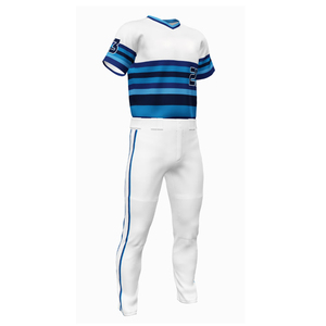 Uniforme de baseball unisexe complet, maillot et pantalon, imprimé en polyester respirant en maille pour l'entraînement d'équipe et les vêtements de sport de baseball - Product Image 2