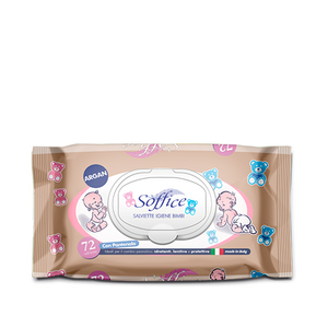 864 salviette biodegradabili per neonati con olio di Argan 0% alcool e parabeni 12 confezioni da 72 perfette Delicate con pantenolo - Product Image 1