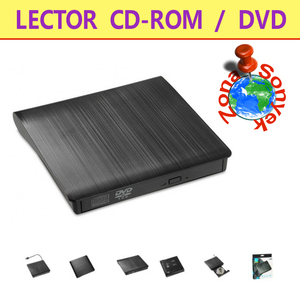 Unidad de DVD RW/CD-ROM Externa USB 3.0, Lector, Grabador y Reproductor para PC, Laptop y Computadora de Escritorio - Product Image 1