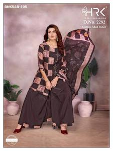 Elegante Kurti Plazzo y Dupatta de Seda Romana con Estampado y Trabajo a Mano, Compra en Línea en India al Precio Más Bajo - Product Image 2