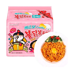 Samyang 130G Carbonara Hot Gà Ramen Hàn Quốc Mì Ăn Liền Ngay Lập Tức Thực Phẩm Bán Buôn Chất Lượng Tốt Nhất Snack Xuất Khẩu Hot Bán - Product Image 4