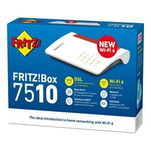 Fritz! Router Módem de Banda Única BOX 7510 Blanco y Rojo 20002997 0858772 - Product Image 2