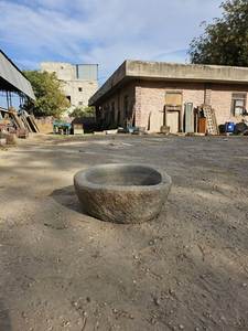 Fontaine de bassin en pierre naturelle fabriquée à la main, décor élégant de jardin, de patio et de cour avec application de salle à manger - Product Image 3