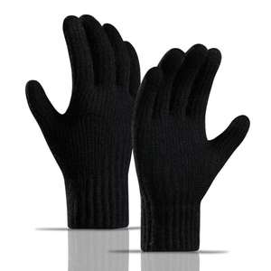 Nouveaux gants en cachemire tricotés, rembourrés et très isolés pour l'hiver - Product Image 4