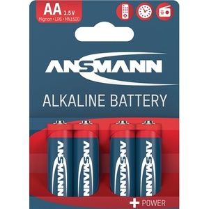 แบตเตอรี่ ANSMANN 1.5V AA-AM3-Mignon 2800mAh LR6 4906 แพ็ค 4 ก้อน บรรจุในบลิสเตอร์แพ็ค แบตเตอรี่ชนิดใช้ครั้งเดียว - Product Image 1