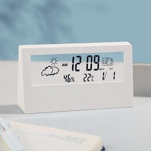 <span class=keywords><strong>2024</strong></span> moderne électrique numérique LED carré Projection horloge vente chaude affichage température divers Styles calendriers réveil - Product Image 5