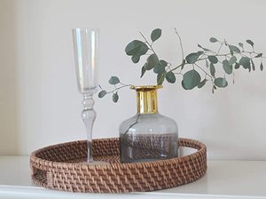 Hotel Gifting Exclusive Variedad de cuerdas multiusos y Bandejas para servir yute Bandeja marrón con asas para restaurante de fiesta en casa - Product Image 6