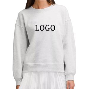 Sudaderas Casuales de Punto Ecológicas para Mujer, con Hombros Caídos, Transpirables, que Realzan la Figura, para Invierno - Product Image 1