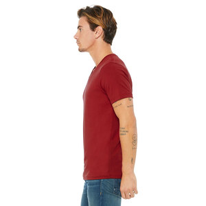 Nouvelle mode col en V à manches courtes T-shirt hommes Slim Fit T-shirt hommes coton décontracté été - Product Image 6