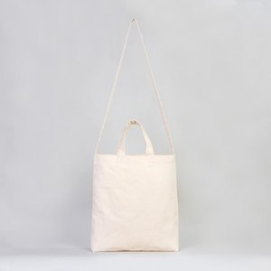 <b>Large</b> Natural Cotton Canvas Tote Bag with Portable Zipper Closure Solid Color & Polyester Lining Open Short Handles for Shopping - Product Image 5