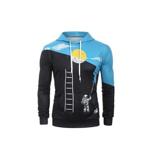 Logo personnalisé 100% chandails à capuche en polyester pour hommes unisexe poids lourd anti-boulochage transfert impression plaine sweats à capuche de sublimation - Product Image 2