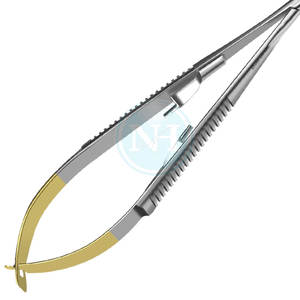 Portaagujas Recto Castroviejo de 10 mm, Fino y Delicado, con Bloqueo, Precio al por Mayor, Herramientas Quirúrgicas - Product Image 6