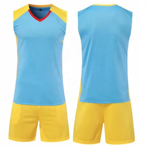 Unisex Customizable 100% Polyester <b>Volleyball</b> Uniform Latest Design Sustainable <b>Sets</b> 180g Heat-Transfer Printed - Product Image 1