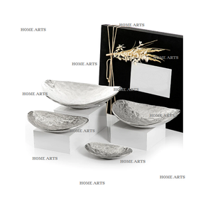 Aluminium <b>Silver</b> Color Decorative <b>Bowl</b> Customized Size And Shape Fruits Serving <b>Bowl</b> For Table Top Accessories - Product Image 6