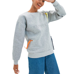 Logo personnalisé Mode Unisexe Sweat-shirt Hiver Multicolore Sweat-shirt Solide Pur Coton Pour Les Femmes - Product Image 1