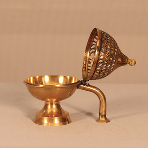 Porte-encens en laiton pur Offre Spéciale Design attrayant brûleur Bakhoor fini or pour église décorer la décoration de la maison meilleur prix - Product Image 5