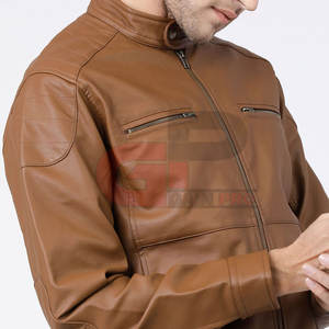 เสื้อแจ็กเก็ตหนังสำหรับผู้ชายเสื้อแจ็คเก็ตหนังแท้สำหรับฤดูหนาวสินค้ามาใหม่ - Product Image 6