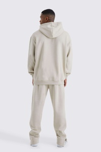 Ensemble de pantalons de survêtement à capuche en coton surdimensionné et épaules tombantes pour hommes Streetwear survêtements pour tenue décontractée - Product Image 2
