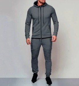 Sweatshirts et pantalons décontractés à manches longues pour hommes ensemble deux pièces en polaire survêtement d'automne 2024 sweat à capuche chaud Streetwear pour hommes - Product Image 3