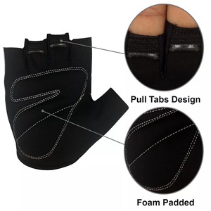 Gants de vélo Gants de vélo demi-doigts Gants respirants antidérapants absorbant les chocs pour hommes et femmes - Product Image 6