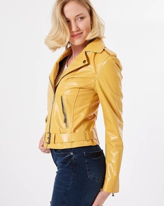 Chaqueta de Motocicleta de Cuero Vacuno Genuino de Alta Calidad para Mujer, Transpirable, con Acabado Procesado, Color y Logotipo Personalizables - Product Image 5