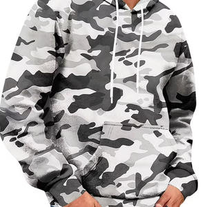 Sweat à capuche en polaire imperméable en polyester/coton camouflage personnalisé avec logo personnalisé, prix de gros bon marché pour hommes et femmes - Product Image 6